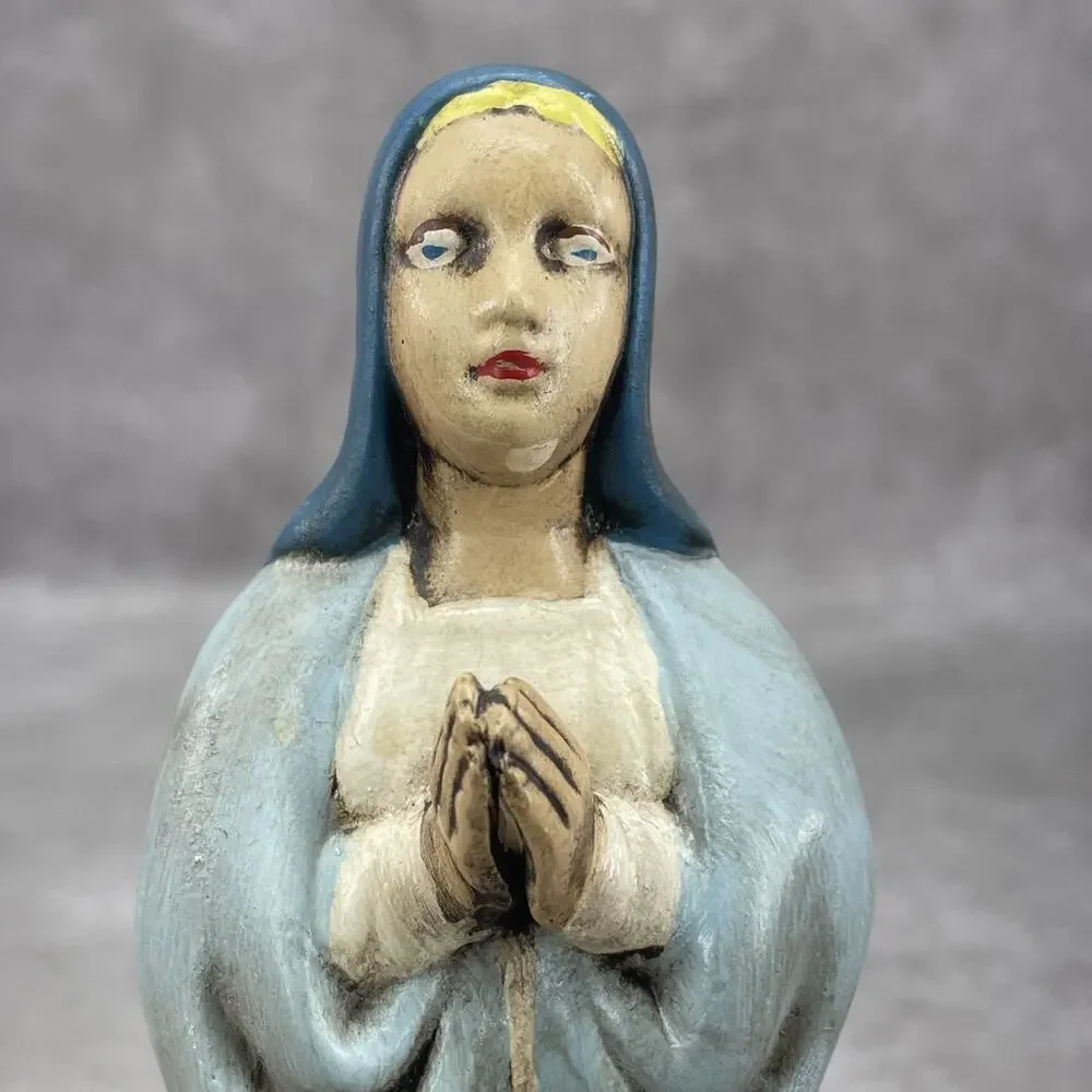 Vintage HOLLAND MOLD Joseph Virgin Mary NATIVITY Ceramic Figure Set Hand Painted